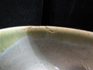 VINTAGE 1953 SIGNED E.DEUTSCH HUNGARIAN-AMERICAN ARTIS DISH W/SPOUT TAN/GRAY